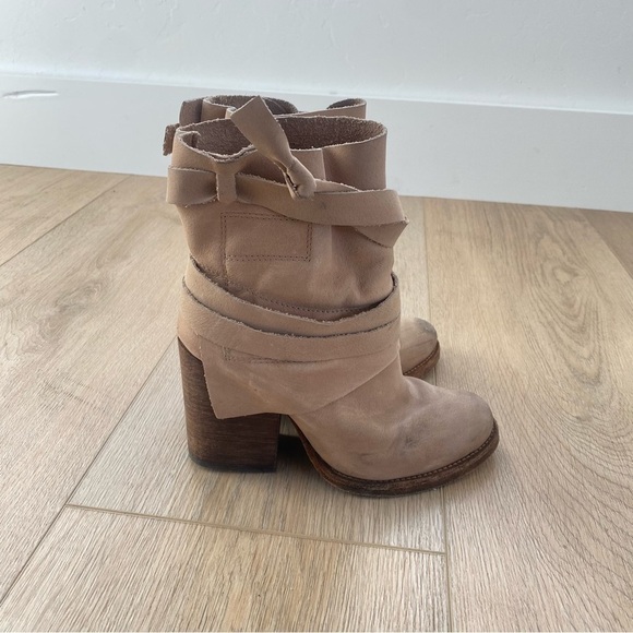 Free People Royal Rush Leather Ankle Boots Size 36 - Picture 2 of 9